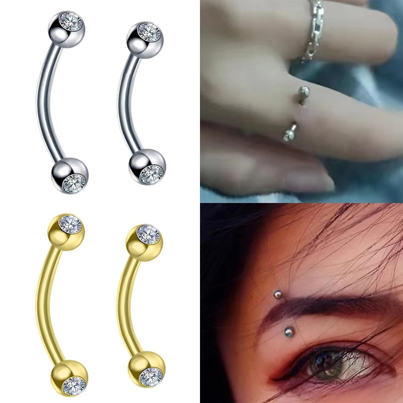 2PCS Body Jewelry 16G Daith Ea - Body Jewelry Surgical Steel ulasan dan harga