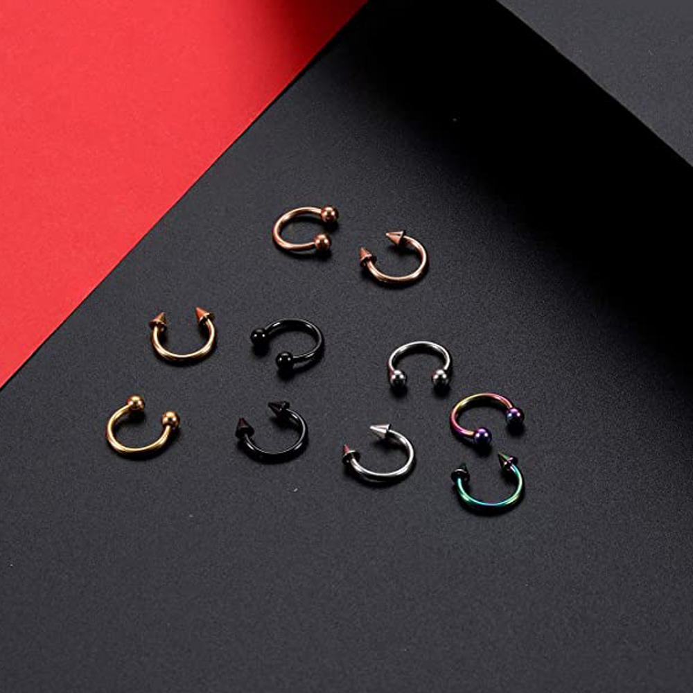10Pcs Horseshoe Rings 30Pcs Re - Body Jewelry Replacement Ball ulasan dan harga